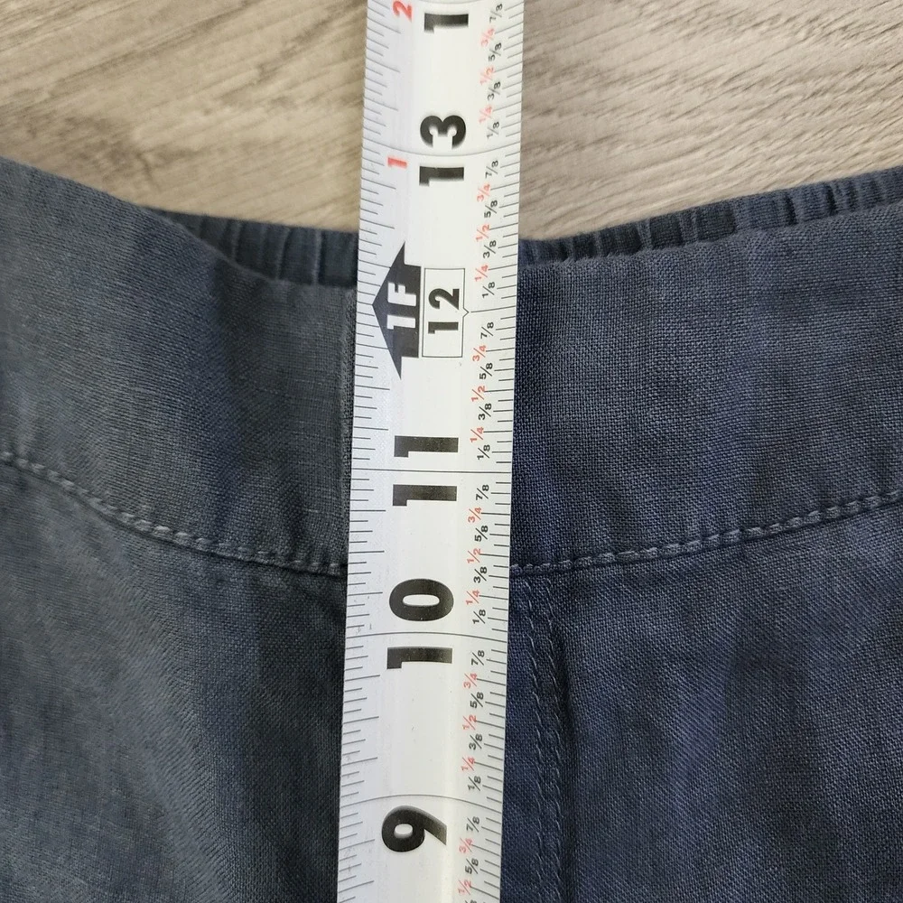 Athleta‎ Voyager 100% Linen High Rise Pockets 7 Inch Lightweight Shorts 10 NWOT